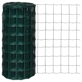 Euro-Zaunset aus grünem Stahl, 10 x 0,8 m von vidaXL, Zaunpaneele - Ref: Foro24-140572, Preis: 33,72 €, Rabatt: %