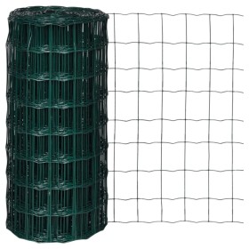 Green steel euro fence set 10x0.8 m by vidaXL, fence panels - Ref: Foro24-140572, Price: 34,32 €, Discount: %