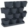 Vertical garden plant set 12 units anthracite polypropylene by vidaXL, Pots and planters - Ref: Foro24-152206, Price: 78,99 €...