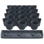 Vertical garden plant set 12 units anthracite polypropylene by vidaXL, Pots and planters - Ref: Foro24-152206, Price: 78,99 €...