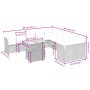 11-piece garden sofa set and gray synthetic rattan cushions by vidaXL, Garden sets - Ref: Foro24-3271046, Price: 671,80 €, Di...