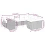 10-piece garden sofa set with gray synthetic rattan cushions by vidaXL, Garden sets - Ref: Foro24-3272362, Price: 659,58 €, D...