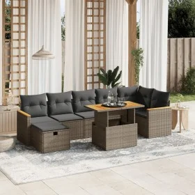 8-piece garden sofa set and gray synthetic rattan cushions by vidaXL, Garden sets - Ref: Foro24-3276049, Price: 497,13 €, Dis...