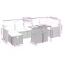 8-piece garden sofa set and gray synthetic rattan cushions by vidaXL, Garden sets - Ref: Foro24-3276049, Price: 497,13 €, Dis...