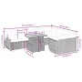 10-teiliges Gartensofa-Set mit grauen synthetischen Rattankissen von vidaXL, Gartensets - Ref: Foro24-3272355, Preis: 659,58 ...
