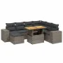 8-piece garden sofa set and gray synthetic rattan cushions by vidaXL, Garden sets - Ref: Foro24-3275944, Price: 530,79 €, Dis...