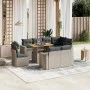 9-teiliges Gartenmöbel-Set und graue synthetische Rattankissen von vidaXL, Gartensets - Ref: Foro24-3271410, Preis: 601,91 €,...