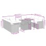 10-piece garden sofa set with gray synthetic rattan cushions by vidaXL, Garden sets - Ref: Foro24-3271459, Price: 625,87 €, D...