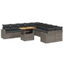 11-piece garden sofa set and gray synthetic rattan cushions by vidaXL, Garden sets - Ref: Foro24-3271508, Price: 679,87 €, Di...