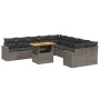 11-piece garden sofa set and gray synthetic rattan cushions by vidaXL, Garden sets - Ref: Foro24-3271508, Price: 681,33 €, Di...