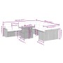 11-piece garden sofa set and gray synthetic rattan cushions by vidaXL, Garden sets - Ref: Foro24-3271508, Price: 679,87 €, Di...