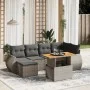 7-piece garden sofa set with gray synthetic rattan cushions by vidaXL, Garden sets - Ref: Foro24-3272299, Price: 476,98 €, Di...
