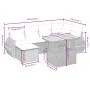7-piece garden sofa set with gray synthetic rattan cushions by vidaXL, Garden sets - Ref: Foro24-3272299, Price: 476,98 €, Di...