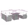 10-piece garden sofa set with gray synthetic rattan cushions by vidaXL, Garden sets - Ref: Foro24-3272341, Price: 659,58 €, D...