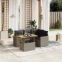 Garden sofa set with cushions 5 pieces gray synthetic rattan by vidaXL, Garden sets - Ref: Foro24-3273062, Price: 347,39 €, D...