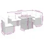 7-teiliges Gartensofa-Set mit grauen PE-Rattan-Kissen von vidaXL, Gartensets - Ref: Foro24-3273104, Preis: 450,95 €, Rabatt: %