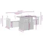 Gartensofa-Set mit Kissen, 5-teilig, graues synthetisches Rattan von vidaXL, Gartensets - Ref: Foro24-3273398, Preis: 347,63 ...