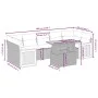 8-piece garden sofa set and gray synthetic rattan cushions by vidaXL, Garden sets - Ref: Foro24-3273874, Price: 541,90 €, Dis...