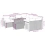9-teiliges Gartenmöbel-Set und graue synthetische Rattankissen von vidaXL, Gartensets - Ref: Foro24-3273888, Preis: 593,71 €,...
