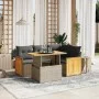 Garden sofa set with cushions 5 pieces gray synthetic rattan by vidaXL, Garden sets - Ref: Foro24-3273944, Price: 369,49 €, D...