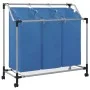 Separador de colada con 3 bolsas acero azul de vidaXL, Cestas para ropa - Ref: Foro24-288331, Precio: 34,29 €, Descuento: %