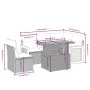 Gartensofa-Set mit Kissen, 6-teilig, beiges synthetisches Rattan von vidaXL, Gartensets - Ref: Foro24-3273965, Preis: 419,52 ...