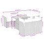 8-teiliges Gartensofa-Set und graue synthetische Rattankissen von vidaXL, Gartensets - Ref: Foro24-3270710, Preis: 520,98 €, ...