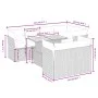 8-teiliges Gartensofa-Set und graue synthetische Rattankissen von vidaXL, Gartensets - Ref: Foro24-3270710, Preis: 519,95 €, ...