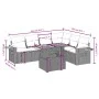 7-piece garden sofa set with gray PE rattan cushions by vidaXL, Garden sets - Ref: Foro24-3273538, Price: 468,80 €, Discount: %