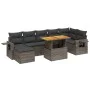 8-piece garden sofa set and gray synthetic rattan cushions by vidaXL, Garden sets - Ref: Foro24-3275713, Price: 514,67 €, Dis...