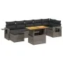 8-piece garden sofa set and gray synthetic rattan cushions by vidaXL, Garden sets - Ref: Foro24-3271865, Price: 509,34 €, Dis...