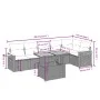 7-piece garden sofa set with gray PE rattan cushions by vidaXL, Garden sets - Ref: Foro24-3273531, Price: 468,80 €, Discount: %