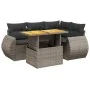 Garden sofa set with cushions 5 pieces gray synthetic rattan by vidaXL, Garden sets - Ref: Foro24-3272180, Price: 385,80 €, D...