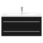 Bathroom furniture with integrated black sink by vidaXL, bathroom vanities - Ref: Foro24-3278795, Price: 363,76 €, Discount: %