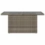 Garden table glass surface PE rattan gray 100x55x73 cm by vidaXL, Garden tables - Ref: Foro24-366121, Price: 99,32 €, Discoun...