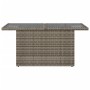 Gartentisch Glasoberfläche PE Rattan grau 100x55x73 cm von vidaXL, Gartentische - Ref: Foro24-366121, Preis: 102,95 €, Rabatt: %