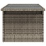 Gartentisch Glasoberfläche PE Rattan grau 100x55x73 cm von vidaXL, Gartentische - Ref: Foro24-366121, Preis: 102,95 €, Rabatt: %