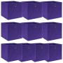 Storage boxes 10 pcs purple fabric 32x32x32 cm by vidaXL, Storage baskets - Ref: Foro24-288355, Price: 54,29 €, Discount: %