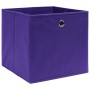 Aufbewahrungsboxen 10 Stück lila Stoff 32x32x32 cm von vidaXL, Aufbewahrungskörbe - Ref: Foro24-288355, Preis: 54,29 €, Rabat...