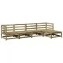 Gartensofa-Set 5-teilig aus imprägniertem Kiefernholz von vidaXL, Gartensets - Ref: Foro24-3299388, Preis: 289,01 €, Rabatt: %