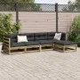 Gartensofa-Set 5-teilig aus imprägniertem Kiefernholz von vidaXL, Gartensets - Ref: Foro24-3299388, Preis: 289,01 €, Rabatt: %