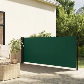 Dark green retractable side awning 100x300 cm by vidaXL, Umbrellas - Ref: Foro24-4004275, Price: 79,03 €, Discount: %