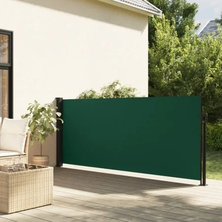 Dark green retractable side awning 100x300 cm by vidaXL, Umbrellas - Ref: Foro24-4004275, Price: 79,03 €, Discount: %