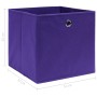 Aufbewahrungsboxen 10 Stück lila Stoff 32x32x32 cm von vidaXL, Aufbewahrungskörbe - Ref: Foro24-288355, Preis: 54,29 €, Rabat...