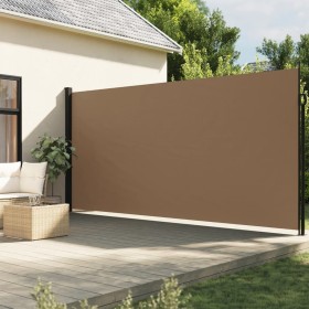 Toldo lateral retráctil gris taupe 200x500 cm