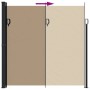 Toldo lateral retráctil gris taupe 200x500 cm de vidaXL, Sombrillas - Ref: Foro24-4004469, Precio: 149,13 €, Descuento: %