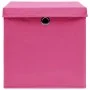 Storage boxes with lids 4 pcs pink fabric 32x32x32 cm by vidaXL, Storage baskets - Ref: Foro24-288346, Price: 30,53 €, Discou...