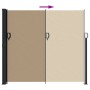 Taupe gray retractable side awning 180x600 cm by vidaXL, Umbrellas - Ref: Foro24-4004544, Price: 130,08 €, Discount: %