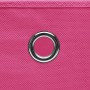 Aufbewahrungsboxen mit Deckel 4 Stück rosa Stoff 32x32x32 cm von vidaXL, Aufbewahrungskörbe - Ref: Foro24-288346, Preis: 31,1...