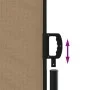 Taupe gray retractable side awning 220x300 cm by vidaXL, Umbrellas - Ref: Foro24-4004379, Price: 124,71 €, Discount: %